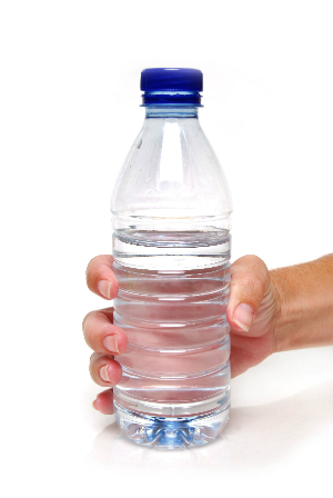 stretched resolution image of a water bottle