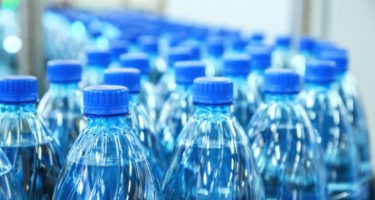 plastic water bottles that have not left the factory yet