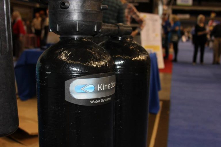 kinetico water softener on display at a conference