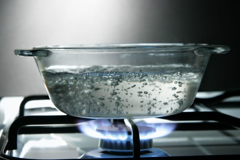 boiling soft water for cooking purposes