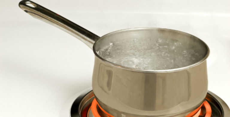 boiling water for cooking purposes