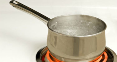 boiling water for cooking purposes