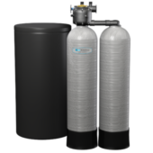 gray kinetico signature water softener on a transparent background