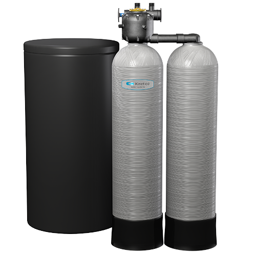 gray kinetico signature water softener on a transparent background