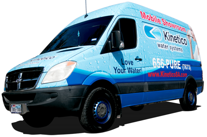 Kinetico van on transparent background