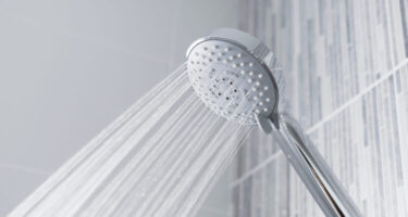 soft water coming from shower